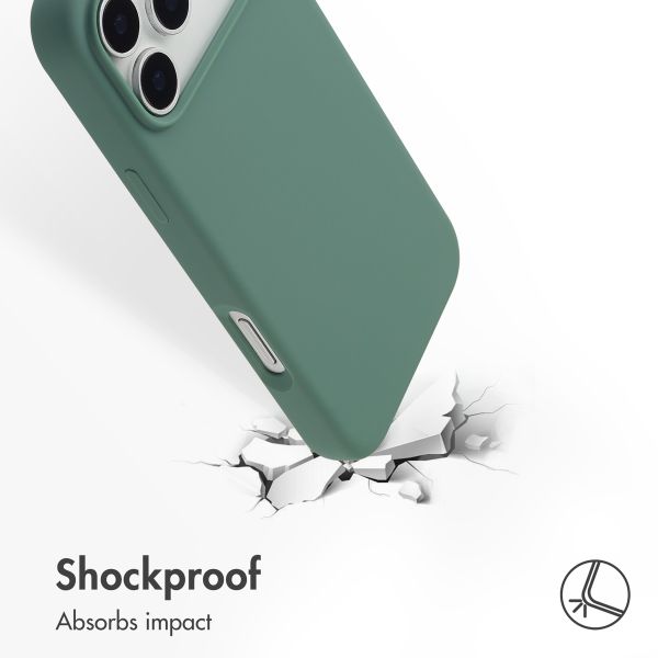 Accezz Liquid Silicone Back Cover with MagSafe Apple iPhone 17 Pro Max - Dark Green