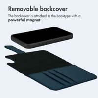 imoshion Detachable 2-in-1 Luxury Bookcase Apple iPhone 17e / 16e - Blue