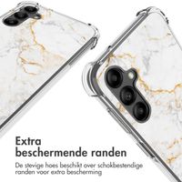 imoshion Design hoesje met koord Samsung Galaxy A14 (5G/4G) - White Marble