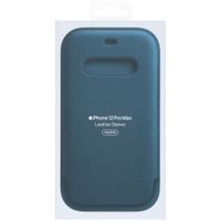 Apple Leather Sleeve MagSafe Apple iPhone 12 Pro Max - Baltic Blue