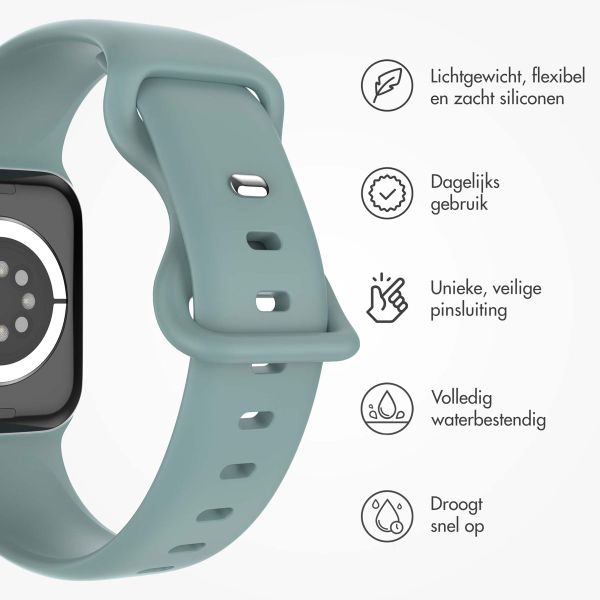 imoshion Siliconen⁺ bandje Apple Watch Series 1 t/m 9 / SE (38/40/41 mm) | Series 10 / 11 (42 mm) - Maat S/M - Cactus