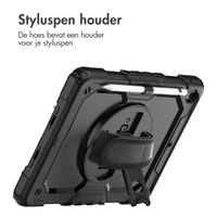 Accezz Rugged Backcover met schouderstrap iPad 9 (2021) 10.2 inch / iPad 8 (2020) 10.2 inch / iPad 7 (2019) 10.2 inch - Zwart