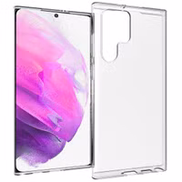 Accezz Clear Backcover Samsung Galaxy S22 Ultra - Transparant