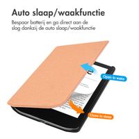 imoshion Canvas Sleepcover Bookcase Pocketbook Verse / Verse Pro / Verse Pro Color / Vivlio Light / Light HD - Peach