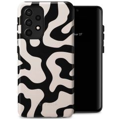 Selencia Vivid Tough Backcover Samsung Galaxy A52(s) (5G/4G) - Art Wave Black