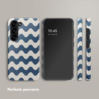 Selencia Vivid Backcover Samsung Galaxy S23 - Wave Vibes Classic Blue