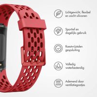 imoshion Siliconen sport bandje met gaatjes Fitbit Charge 5 / Charge 6 - Rood