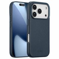 Accezz Leather Back Cover with MagSafe Apple iPhone 17 Pro - Nightfall Blue