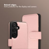 Selencia Riva Bookcase with MagSafe and phone strap Samsung Galaxy S26 - Old Pink