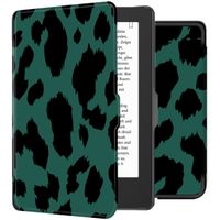 imoshion Design Slim Hard Case Bookcase Tolino Shine 4 - Green Leopard