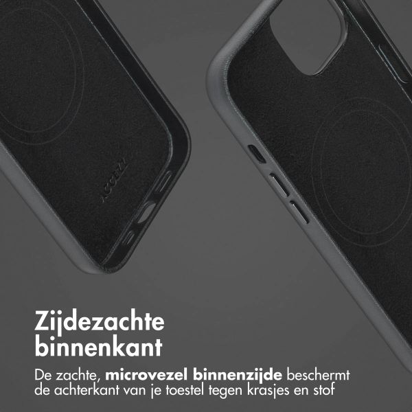 Accezz Leather Bookcase 2-in-1 met MagSafe iPhone 14 - Onyx Black