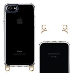 Selencia Backcover met afneembare haakjes Apple iPhone SE (2022 / 2020) / 8 / 7 - Transparant