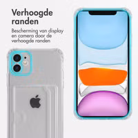 imoshion Softcase Backcover met pasjeshouder Apple iPhone 11 - Transparant