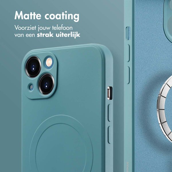 imoshion Color Backcover met MagSafe Apple iPhone 13 Mini - Smoke Green