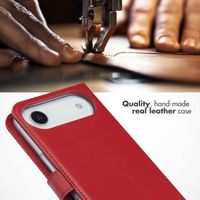 Selencia Genuine Leather Book Case Apple iPhone Air - Red