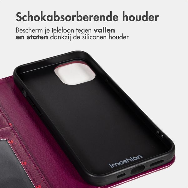 imoshion Design Bookcase Apple iPhone 14 - Crush Check Coral Dust