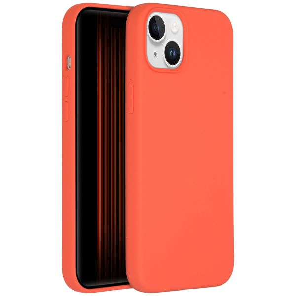 Accezz Liquid Silicone Backcover iPhone 15 Plus - Nectarine