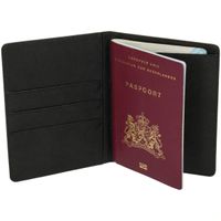 Selencia Paspoorthoes - Kunstleren cover voor je paspoort - Desert Waves Beige