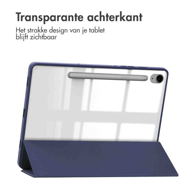 imoshion Trifold Hardcase Bookcase Samsung Tab S9 FE 10.9 inch / Tab S9 11.0 inch - Donkerblauw