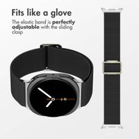 imoshion Elastic Nylon Band Samsung Galaxy Watch 9 (40/44mm) / Watch 8 (40/44mm) / Classic (46mm) - Black