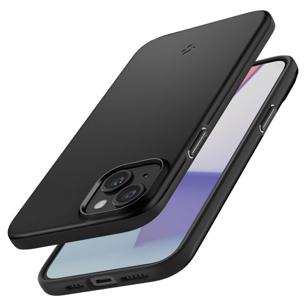 Spigen Thin Fit Backcover iPhone 15 Plus - Zwart