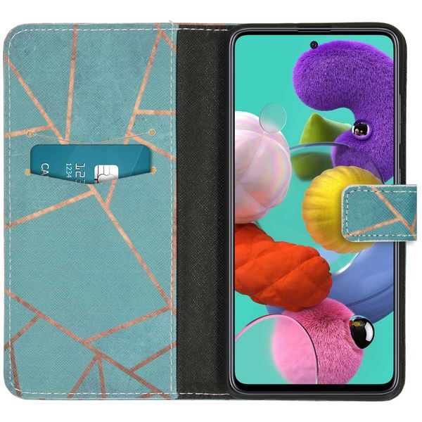 imoshion Design Softcase Bookcase Samsung Galaxy A51 - Blue Graphic