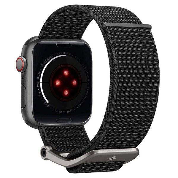 Spigen DuraPro Flex band Apple Watch Series 1 t/m 10 / SE / Ultra (2) (44/45/46/49 mm) - Zwart