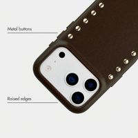 Selencia Studs Back Cover with MagSafe Apple iPhone 17 Pro Max - Cacao Crush