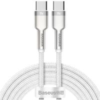 Baseus Cafule Series USB-C naar USB-C kabel - Metaal - 100 Watt - 2 meter - Wit