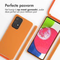 imoshion Siliconen hoesje met koord Samsung Galaxy A53 - Oranje