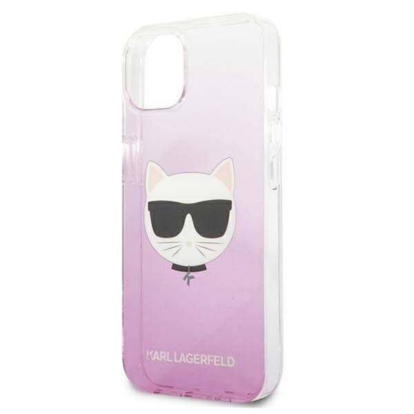 Karl Lagerfeld Hardcase Backcover Choupette iPhone 13 - Roze