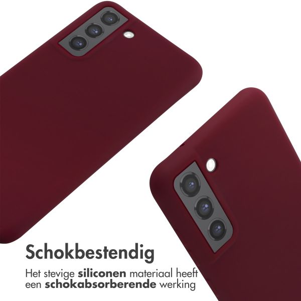 imoshion Siliconen hoesje met koord Samsung Galaxy S21 FE - Donkerrood