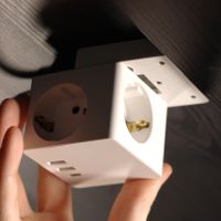 Accezz PowerCube Strip | 6-in-1 - 1x USB-C + 2x USB-A + 3x stopcontact - 4000 watt - Wit