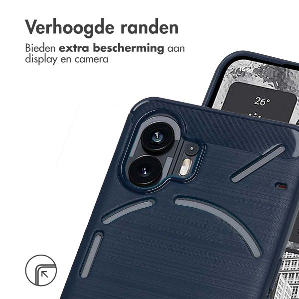 imoshion Brushed Backcover Nothing Phone (2) - Donkerblauw