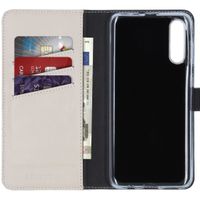 Selencia Echt Lederen Bookcase Samsung Galaxy A50 / A30s - Greige