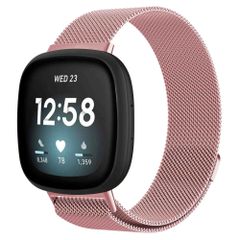 imoshion Milanees magnetisch bandje Fitbit Versa 3 - Maat S - Roze