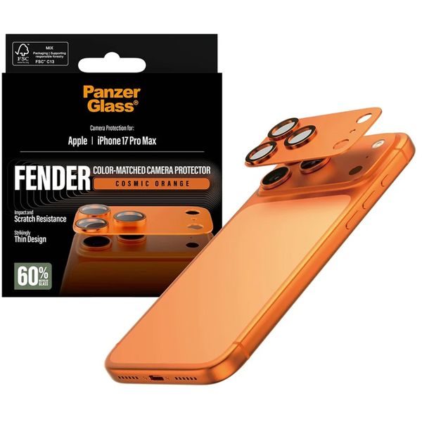 PanzerGlass Fender Camera Protector iPhone 17 Pro Max - Cosmic Orange