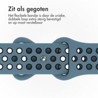 imoshion Sport⁺ bandje Apple Watch Series 1 t/m 9 / SE (38/40/41 mm) | Series 10 / 11 (42 mm) - Maat S/M - Celestial Teal & Black