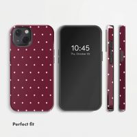 Selencia Vivid Back Cover Apple iPhone 13 - Happy Dots Burgundy