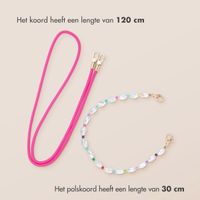 imoshion Gekleurde Telefoonkoorden set met Parels - Roze