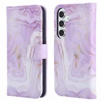 imoshion Design Bookcase Samsung Galaxy S25 - Purple Marble