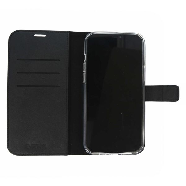 Valenta Leather Bookcase iPhone 12 Mini - Zwart