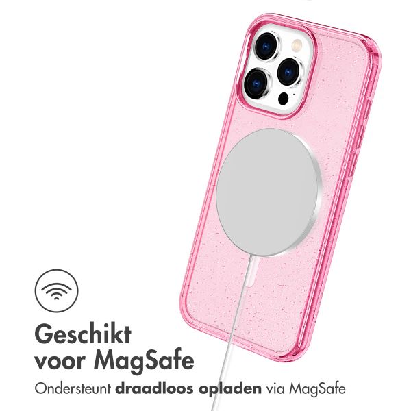 imoshion Sparkle Backcover met MagSafe Apple iPhone 15 Pro - Glitter Roze