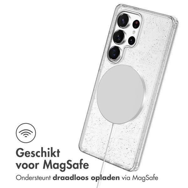 imoshion Sparkle Backcover met MagSafe Samsung Galaxy S25 Ultra - Glitter Transparant