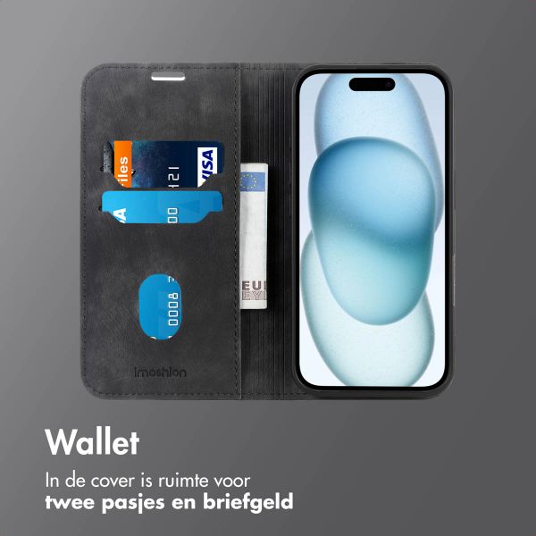 imoshion Slim Bookcase Apple iPhone 15 - Zwart
