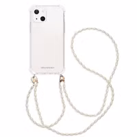 imoshion Backcover met koord + armband - Parels iPhone 13 - Transparant
