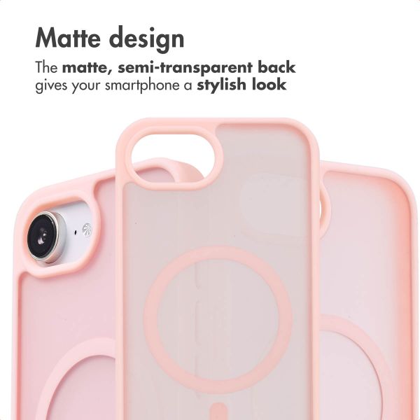 imoshion Colour Guard Back Cover with MagSafe Apple iPhone 17e / 16e - Light Pink