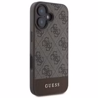 Guess Bottom Stripe 4G Backcover Apple iPhone 16 - Bruin
