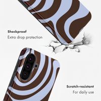 Selencia Vivid Back Cover Samsung Galaxy A37 (5G) - Dream Swirl Chocolate