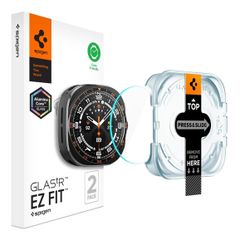 Spigen EZ FIT Glas.tR Screenprotector met applicator Samsung Galaxy Watch Ultra 2 - 47 mm - Transparant